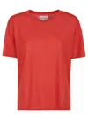 Loulou Studio Short-sleeved T-shirt In Tomato