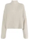 Loulou Studio Faro Ribbed-knit Cashmere Jumper In Grey