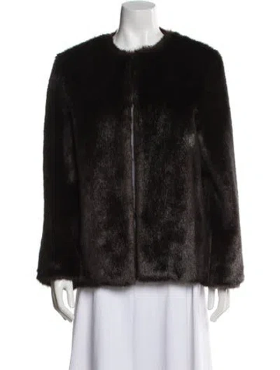 Pre-owned Loulou Studio Faux Fur Faux Fur Jacket W/ Tags In Brown