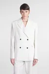 Loulou Studio Fedora Blazer In White