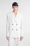 Loulou Studio Fedora Blazer In White