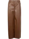 Loulou Studio Figari Leather Pants Clothing In Brown