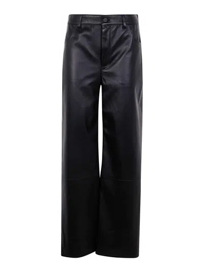 LOULOU STUDIO PANTALONES DE CUERO - NEGRO