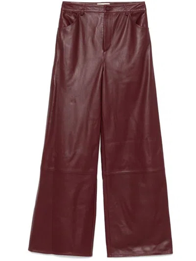 Loulou Studio Figari Trousers In 红色