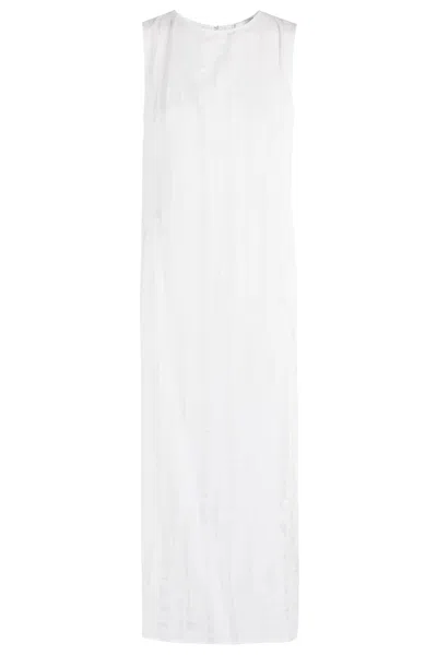 Loulou Studio Fitted Midi Dress In Ivory