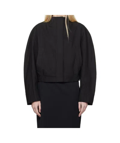 Loulou Studio Flannel Jacket In Black