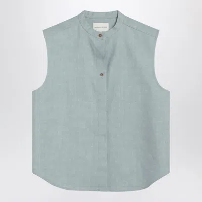 Loulou Studio Fog Grey Blouse In Blend