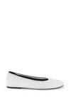 Loulou Studio Rupa Leather Ballet Flats In White