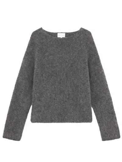 Loulou Studio Freya Sweater Woman Grey In Wool In Gray