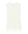 LOULOU STUDIO LOULOU STUDIO FRINGED KNIT TANK TOP