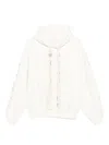 Loulou Studio Front Pouch Pocket Hoodie In White