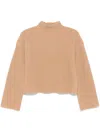 Loulou Studio Funnel Neck Sweater Clothing In Brown