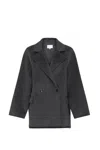 Loulou Studio Gray Gary Coat In Grey