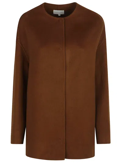Loulou Studio Gio Round Neck Short Coat