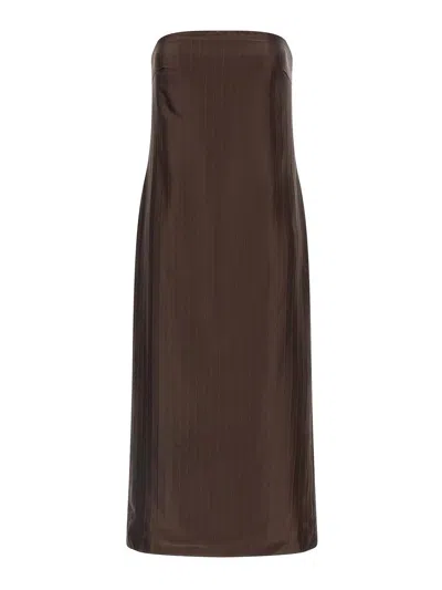 Loulou Studio Giulia' Dress In Brown