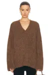 Loulou Studio Goto Sweater In Choco