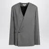 Loulou Studio Double-breasted Wool Blazer In Grey