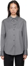 Loulou Studio Gray Eliana Shirt In Grey