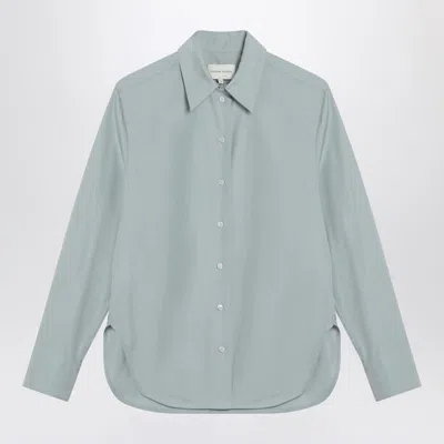 LOULOU STUDIO LOULOU STUDIO GRAY FOG SHIRT IN