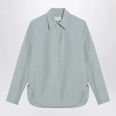 LOULOU STUDIO LOULOU STUDIO  GRAY FOG SHIRT IN COTTON