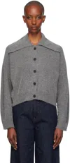 Loulou Studio Gray Sao Cardigan In Grey