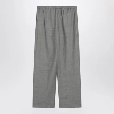 Loulou Studio Gray Wide Pants With Drawstring In Grey