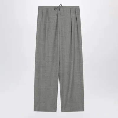 Loulou Studio Gray Wide Pants With Drawstring