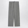 Loulou Studio Gray Wide Pants With Drawstring In Gray