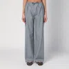 Loulou Studio Gray Wide Pants With Drawstring In Grey