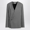 Loulou Studio Double-breasted Wool Blazer In Grey