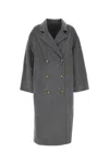 Loulou Studio Loulou Borneo Oversized Wool And Cashmere Coat In Gray