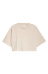 Loulou Studio Gupo Crop Supima® Cotton T-shirt In Cream Rose