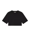 Loulou Studio Supima Cotton Short Sleeves Boxy T-shirt In Black