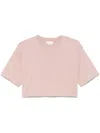 Loulou Studio Gupo Cropped T-shirt In Pink