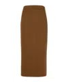 Loulou Studio Half-length Skirt With Slits In Brown