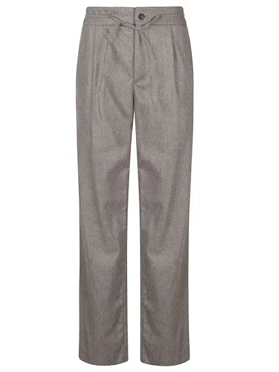 Loulou Studio Harlem Straight Leg Pant In Gray