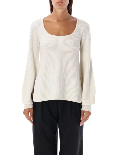 Loulou Studio Hermus Sweater In White