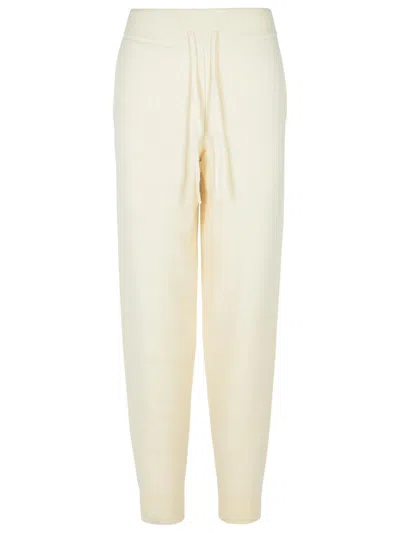 Loulou Studio 'hespero' Ivory Cashmere Trousers In Sand