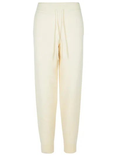 Loulou Studio 'hespero' Ivory Cashmere Trousers In White
