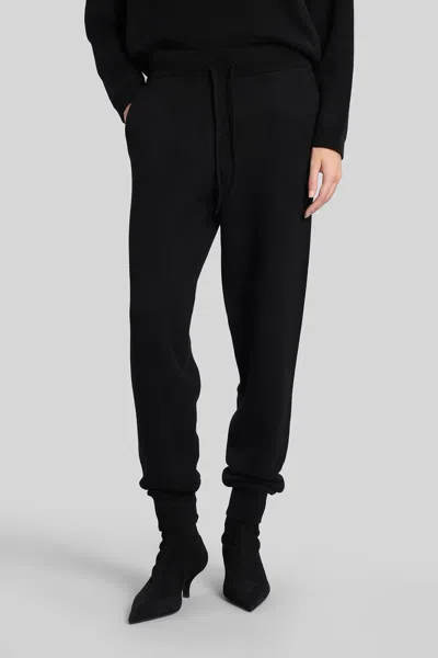 Loulou Studio Hespero Lds Pants In Black Cashmere