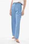 LOULOU STUDIO HIGH - WAIST DOUBLE PLEATED BAGGY FIT PANTS