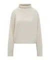 Loulou Studio High-neck Pullover Sweater In Neutral