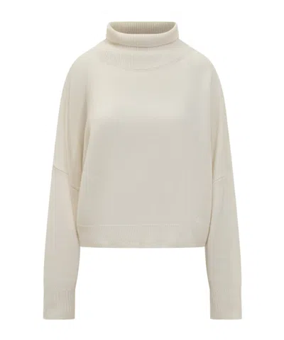 Loulou Studio High-neck Pullover Sweater In Neutral