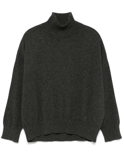 Loulou Studio High-neck Sweater In 灰色