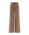 Loulou Studio High-waisted Casual Pants In Brown