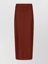 Loulou Studio High-waisted Pencil Skirt For Modern Style In Brown