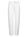 Loulou Studio Samur Cotton Denim Jeans In White