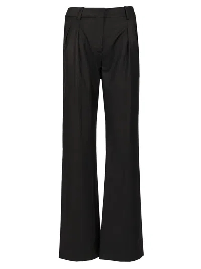 Loulou Studio High-waisted Wool Gabardine Trousers In Black