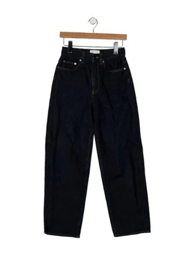 Pre-owned Loulou Studio High-rise Straight Leg Jeans In Blue