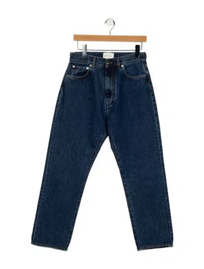 Pre-owned Loulou Studio High-rise Straight Leg Jeans In Blue